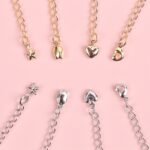 18k Gold Plated Love Star Bracelet Tail Chain Necklace Extension Chain DIY Handmade Beaded Material Jewelry Accessories - Image 3