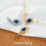 18k real gold plated color full zirconium gem closing buckle clip button handmade diy bracelet jewelry beaded material - Image 4