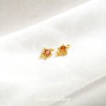 Double hanging color inlaid zirconium round heart-shaped stars double row beads handmade DIY bracelet necklace beads loose beads material - Image 7