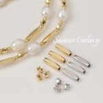 18K Electroplated Real Gold Long Tube Triangle Square Cut Angle Straight Tube Bead Handmade DIY Bracelet Necklace Accessories - Image 3