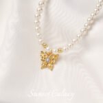 18k gold color retaining finish butterfly connection OT buckle head handmade diy beaded bracelet necklace jewelry accessories - Image 3