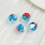 Japanese hand-painted goldfish glass beads round beads handmade DIY bracelet necklace beaded loose beads earrings accessories material - Image 7