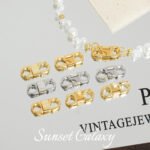 18K Real Gold Plated Anti-Fall 8-Shaped Flip Lock Lobster Clasp Handmade DIY Beading Material Bracelet Necklace Accessories