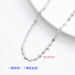 Y2K Bracelet Necklace DIY silver Chain Do Not Fade o-shaped Chain Extension Chain Handmade Beaded Material Jewelry Accessories - Image 11