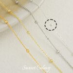 18k gold plated silver clip ball chain box gold snake bone clip ball chain loose chain handmade diy beaded bracelet material accessories - Image 18