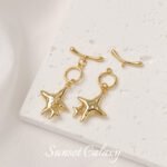 18k plating real gold finishing meteor Ot buckle head connection buckle handmade diy beaded bracelet necklace accessories - Image 5