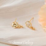 18K Gold-Plated Color-Preserving Tulip Flower Pearl Earrings Handmade DIY Beaded Jewelry Earrings Accessories Materials - Image 4