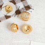 18K Gold-Plated Color-Preserving Zircon Screw Buckle Pearl Buckle Finishing Buckle Handmade DIY Beaded Bracelet Necklace Accessories Material - Image 8