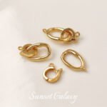 18k package gold cut surface spacer tube flat beads millet beads loose beads handmade diy beaded bracelet necklace jewelry accessories - Image 6