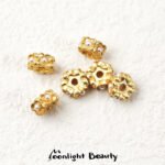 New Year's Sand Gold Inlaid Imitation Pearl Toray Bead Spacer Layered Bead Handmade DIY Beaded Bracelet Jewelry Accessories - Image 4