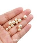 High-grade Retro Cotton Pearl Bracelet Handmade DIY Material Large Hole Beaded 6mm Bead Necklace Accessories - Image 4