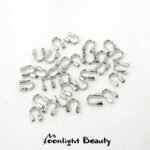 Color retaining 14K18k gold finish U-shaped horseshoe buckle thread protector handmade DIY beaded bracelet necklace accessories - Image 9