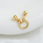 Ring connection buckle bead finish plated real gold handmade DIY bracelet necklace beaded loose beads jewelry accessories material - Image 6