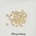 14k18k gold color retaining flower holder snowflake spacer spacer handmade diy beaded bracelet necklace jewelry accessories - Image 8