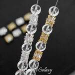 18K Real Gold Plated Heavy Industry Inlaid Zircon High Color Retention Spacer Beads Handmade DIY Beaded Bracelet Necklace Jewelry Accessories Material - Image 4