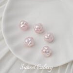 Highly Bright Color Alien Butterfly Baroque Imitation Pearl Round Beads Handmade DIY Beaded Loose Bead Material Bracelet Accessories - Image 10