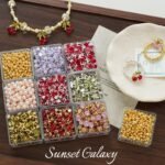 [Fruit Material Collection] Cherry Bracelet Ring 18K Gold Color Preserving Claw Diamond Loose Beads Handmade DIY Beading Accessories - Image 3
