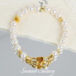 Real Gold Plated Tiger Eye Stone Heart Pearl Buckle Finishing Buckle Bracelet Necklace Beaded Button Handmade DIY Accessories Material - Image 2