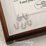 Twist plating real gold 26 English letter pendant handmade diy string bracelet earrings necklace accessories - Image 52