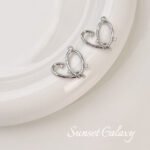 Alkaline water bread 18k gold real gold zircon love pendant diy handmade beaded jewelry bracelet necklace accessories material - Image 9