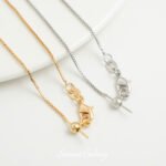 Bracelet plain chain copper plated real gold color preserving handmade DIY bracelet necklace beaded loose beads jewelry accessories material - Image 4