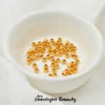 Color preserving sand gold beads beads loose beads round beads handmade DIY beaded bracelet necklace jewelry accessories - Image 6