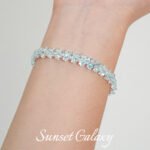 [3mm] 18k gold plated square zircon rhinestone claw drill handmade diy material beaded bracelet necklace accessories - Image 4