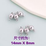 Copper Plated 18K Gold/Silver Preserve Color Jewelry Accessories Beaded Bracelet Coil Magnet Suction Buckle Buckle Diy Handmade Material - Image 9