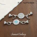 18k Gold Plated Color Preservation Zirconium Gem Universal Coil Buckle Handmade Beaded DIY Material Bracelet Necklace Accessories - Image 13