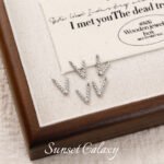 Twist plating real gold 26 English letter pendant handmade diy string bracelet earrings necklace accessories - Image 53