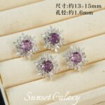 18K Color-Preserving Sparkling Snow Falling Zircon-Plated Beads Pearl Handmade DIY Beaded Bracelet Jewelry Accessories Material - Image 27