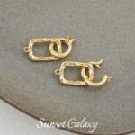 18K Simple All-match Round Bead End Connection Buckle Head Handmade DIY Beaded Material Bracelet Necklace Accessories - Image 6