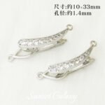 18K Zircon Red Rope Pea Pod Buckle Pearl Necklace Sweater Bracelet Finishing Buckle Handmade DIY Beaded Jewelry Accessories - Image 9