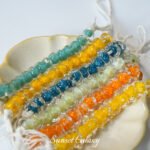 Little Red Book Rainbow Lantern Worker Glazed Water Ripple Beads Handmade DIY Bracelet Necklace Beaded Loosely Beaded Material Accessories - Image 2