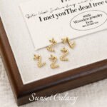 Twist plating real gold 26 English letter pendant handmade diy string bracelet earrings necklace accessories - Image 31