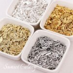 14k18K plating real gold straight hole faceted cut straight tube handmade diy beaded bracelet necklace jewelry accessories - Image 3