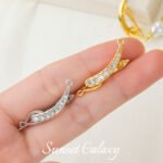 18K Zircon Red Rope Pea Pod Buckle Pearl Necklace Sweater Bracelet Finishing Buckle Handmade DIY Beaded Jewelry Accessories - Image 2