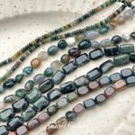 agate stone round block gravel beads diy handmade beaded material bracelet necklace earrings loose beads jewelry accessories - Image 4