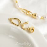 Real Gold Plated 18K Irregular Oval Round Bead End Connection Buckle DIY Handmade Bracelet Necklace Beaded Accessories Material - Image 4