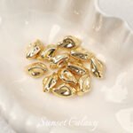 18k gold baroque style irregular shaped stone beads loose beads diy string bracelet necklace jewelry accessories - Image 9