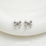 Color-preserving alloy rose bow beads handmade DIY beaded bracelet necklace beaded jewelry accessories material - Image 7