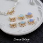 18k color retention glitter color cloud ingot buckle closing buckle handmade diy beaded bracelet jewelry accessories material - Image 3