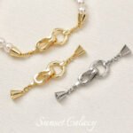 18k Electroplated Real Gold Micro-paved Zircon Finishing Connecting Buckle Head Handmade diy Beaded Bracelet Necklace Jewelry Accessories - Image 3