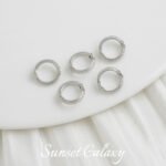 18K lace round double hole bead bag bead ring handmade diy material bracelet beaded necklace pearl jewelry accessories - Image 8