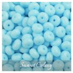 Clear color round flat glass abacus beads loose beads handmade DIY material bracelet necklace beaded jewelry accessories - Image 11