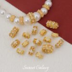 New Year's Sand Gold Chinese Ancient Method Hollow Beaded Handmade DIY Bracelet Ring Beaded High Color Preservation Jewelry Accessories - Image 3