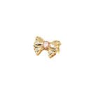 18K Real Gold Plated Bow Inlaid with Zircon French Latch BucKle Connecting BucKle diy Beaded Bracelet NecKlace Jewelry Accessories - Image 5