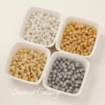 14K18K Electroplated Real Gold Cut Out Hydrangea Spacer Beads Loose Beads Handmade DIY Beaded Bracelet Necklace Jewelry Accessories - Image 3