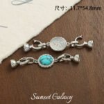 18k Gold Plated Color Preservation Zirconium Gem Universal Coil Buckle Handmade Beaded DIY Material Bracelet Necklace Accessories - Image 14