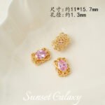 18K Gold-Filled High-Precision Powder Zirconium Porous Spacer Beads Handmade DIY Beaded Crystal Bracelet Bracelet Jewelry Accessories Material - Image 19